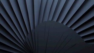 黑色折扇纹理创意背景图