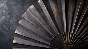 金属折扇的质感艺术展示