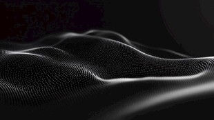 科技感黑白粒子波浪背景