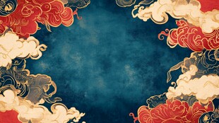 中式云纹背景 古典韵味浓