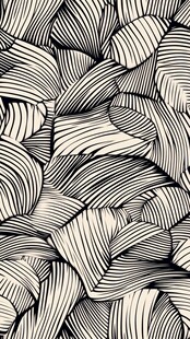 黑白线条抽象纹理图案