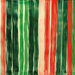 红绿相间条纹艺术图案