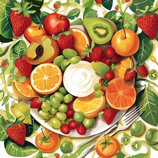 缤纷水果拼盘 清新诱人