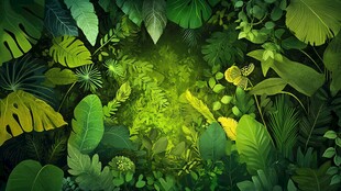梦幻绿意丛林景观