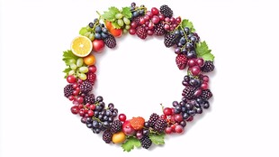 水果花环 缤纷鲜果盛宴