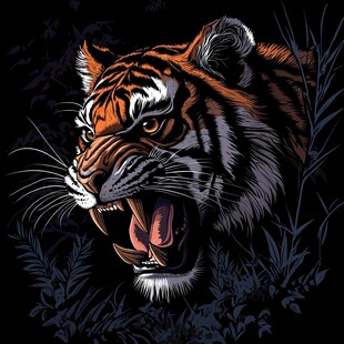 咆哮猛虎尽显王者之气