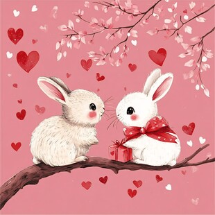 甜蜜兔侣的浪漫瞬间