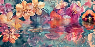 水中繁花 梦幻花卉景象