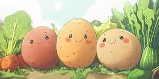 可爱土豆的田园欢乐时光