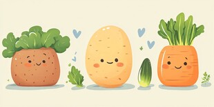 可爱蔬菜家族欢乐登场