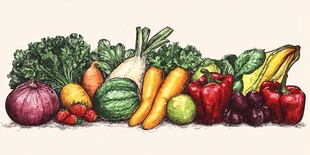 多彩新鲜蔬菜大集合