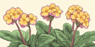 报春花绽放 色彩明艳动人