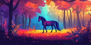 梦幻森林中的独马