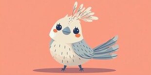 可爱小鸟插画 萌趣形象