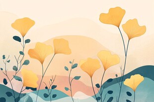 春日黄花绽放美景