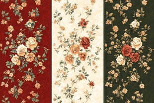 复古花卉图案纹理壁纸