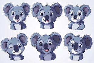 可爱考拉表情包集合