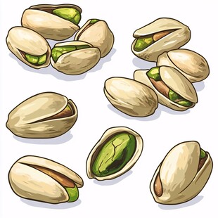 开心果插画集合