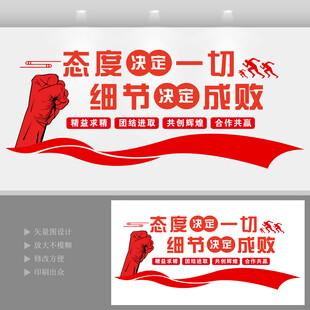 企业团队合作文化墙