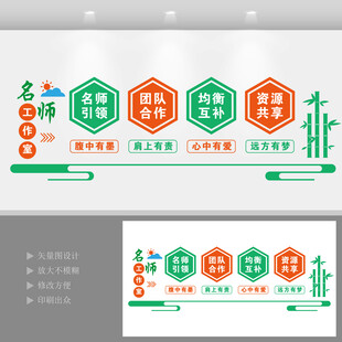 名师工作室展板文化墙