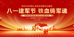 八一建军节海报