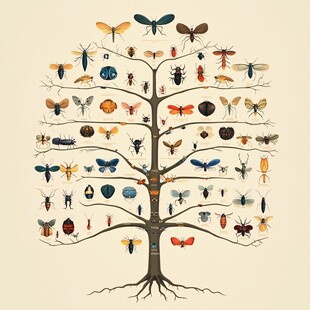 昆虫组成的奇妙生命之树