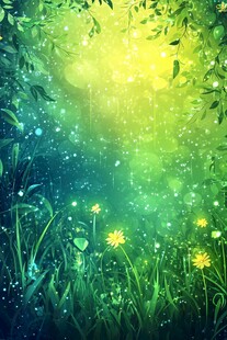 梦幻绿野仙踪般的自然场景