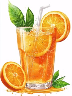鲜橙冰饮 清爽夏日滋味