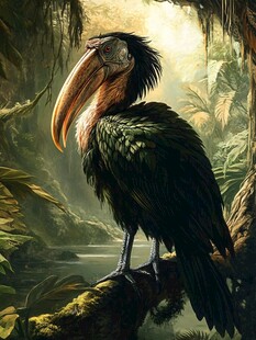 丛林巨喙怪鸟霸气亮相