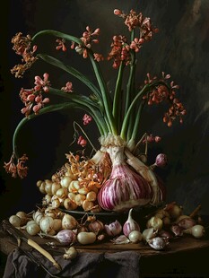 洋葱花卉静物摄影作品