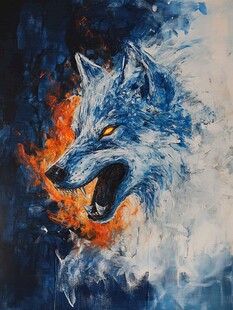 怒焰蓝狼的野性力量