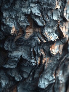 树皮纹理特写