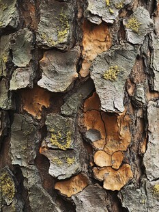 树皮纹理特写