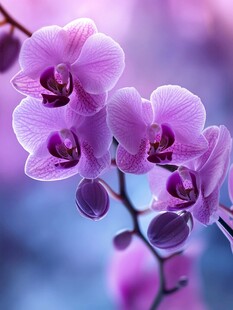 梦幻紫蝴蝶兰特写