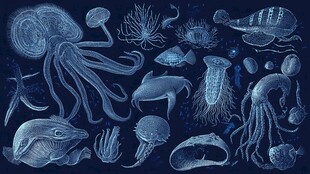 海洋生物插画集合