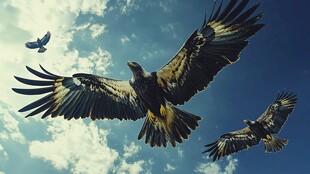 翱翔天际的雄鹰