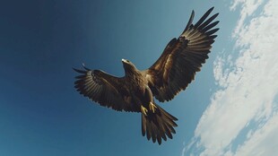 翱翔蓝天的雄鹰