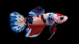 三色斗鱼 灵动水中精灵