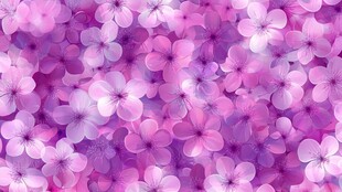 梦幻粉紫色花卉背景图