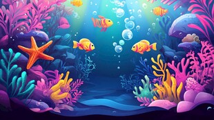 梦幻海底世界的多彩奇遇