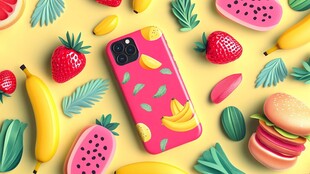 缤纷水果风手机壳设计