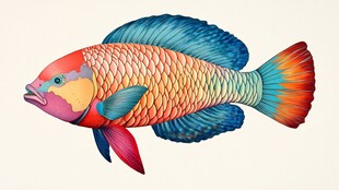 五彩斑斓的梦幻观赏鱼