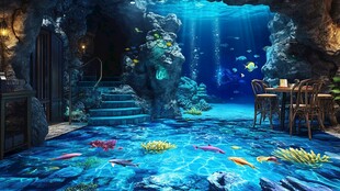 梦幻海底主题室内空间