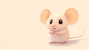 可爱小老鼠萌趣亮相