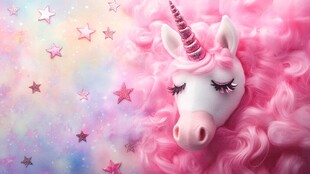 梦幻独角兽 粉色浪漫世界