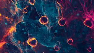 梦幻炫彩细胞微观世界