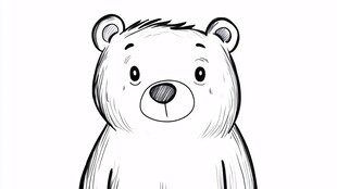 可爱手绘小熊形象