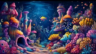 梦幻海底珊瑚奇幻世界