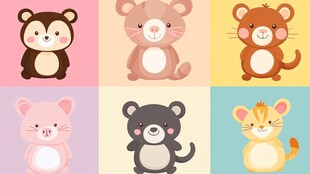 可爱小动物集合