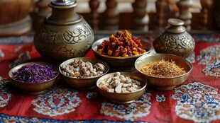 传统香料器皿与多彩香料